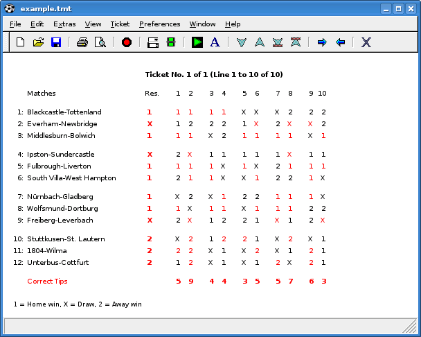TotoCalculator 2 for Linux